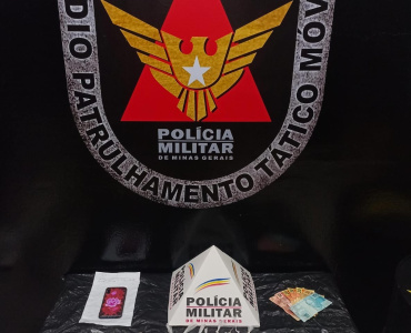 PM prende suspeito de praticar tráfico de drogas no bairro Cecília Meireles, em Pará de Minas