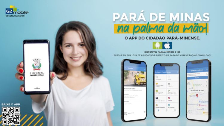 Prefeitura de Pará de Minas lançou aplicativo para facilitar registro de demandas do município