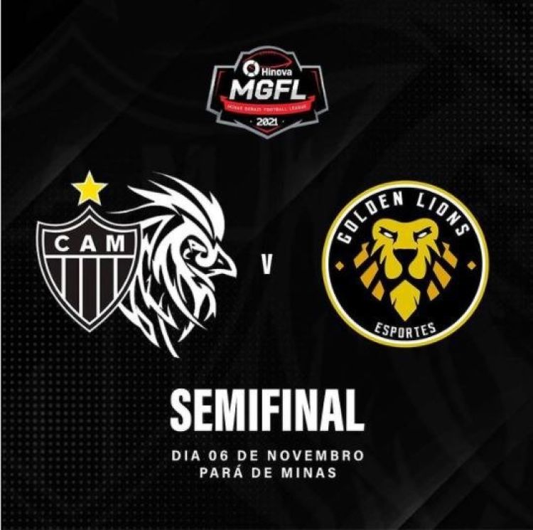 Semifinal da Minas Gerais Football League 2021 vai disponibilizar aproximadamente 1.400 ingressos