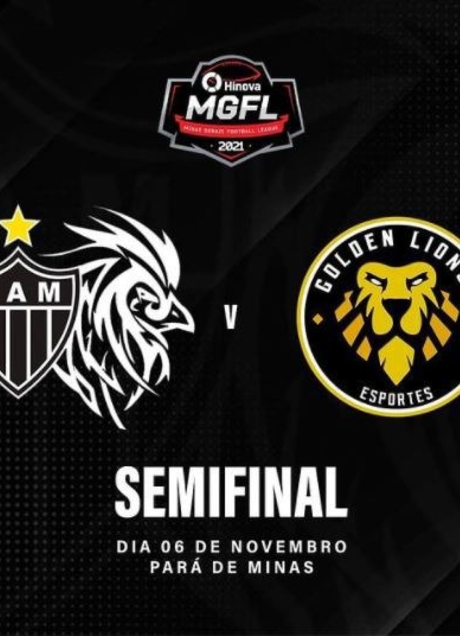 Semifinal da Minas Gerais Football League 2021 vai disponibilizar aproximadamente 1.400 ingressos