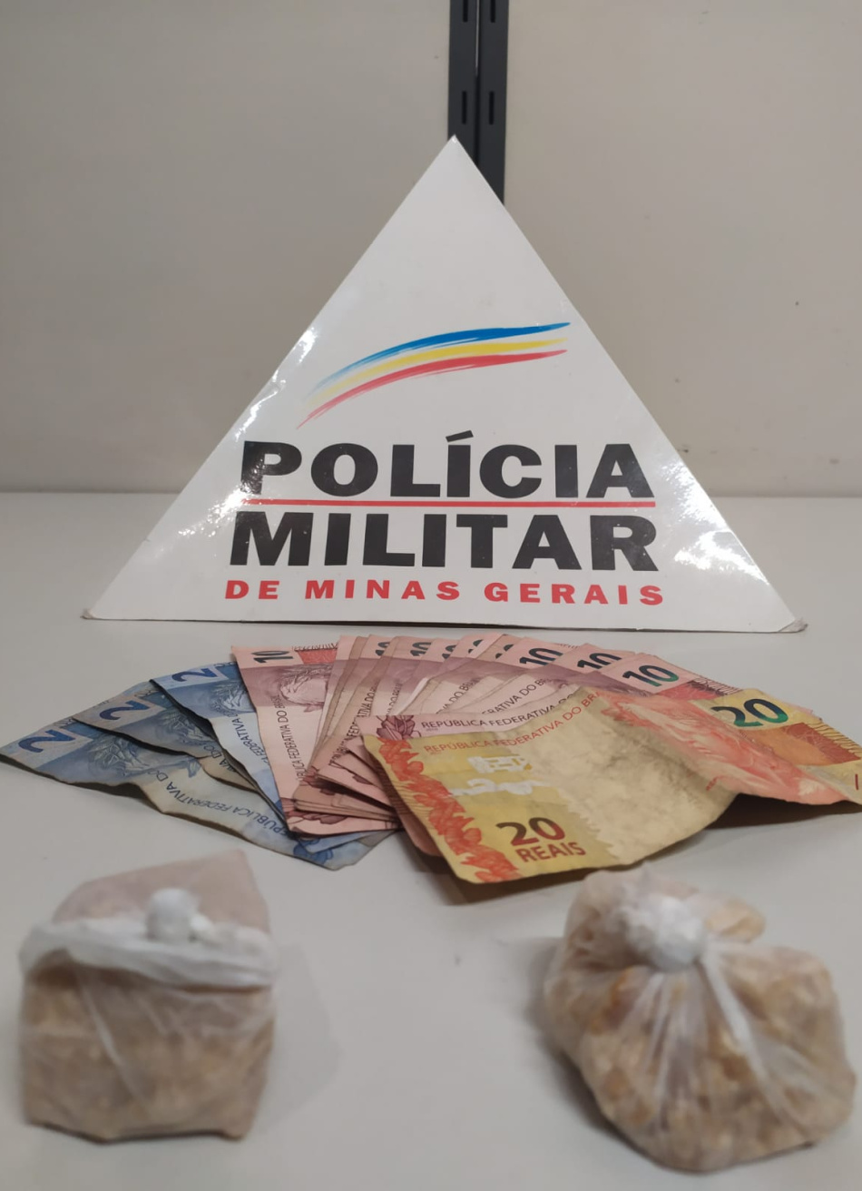 Homem é preso com duas pedras brutas de crack em Divinópolis