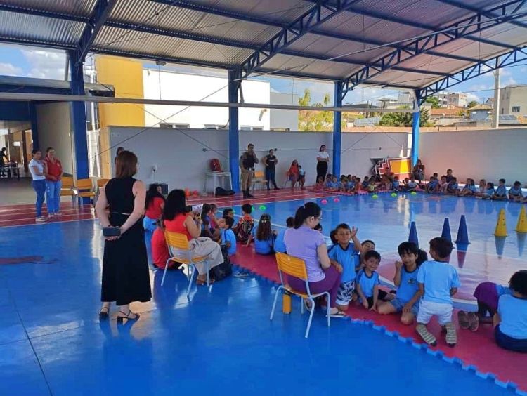 Leandro Ferreira/MG – Polícia Militar realiza ação educativa sobre os direitos dos idosos em escola municipal