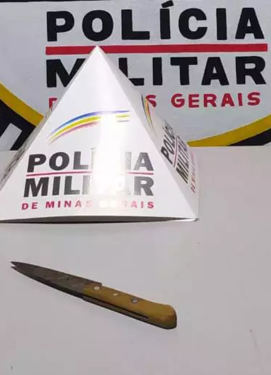 Agredida com um soco no nariz, mulher esfaqueia companheiro em Justinópolis