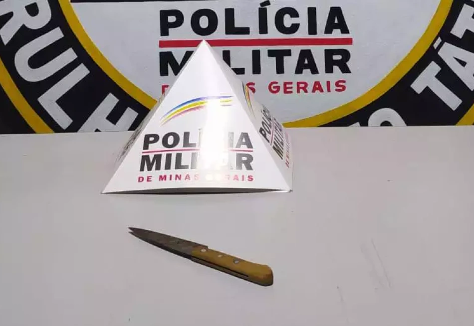 Agredida com um soco no nariz, mulher esfaqueia companheiro em Justinópolis