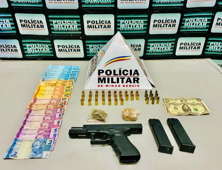 Homem é preso no Residencial Cecília Meireles por tráfico de drogas e porte ilegal de arma de fogo