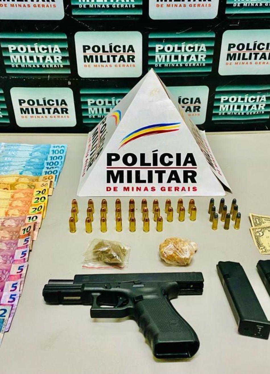 Homem é preso no Residencial Cecília Meireles por tráfico de drogas e porte ilegal de arma de fogo